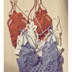 Free People One Adella Bralette. Size Large. Brown/Rust color